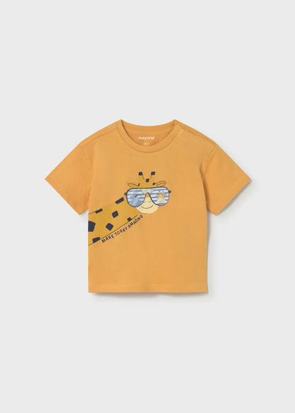 Camiseta interactiva jirafa bebé