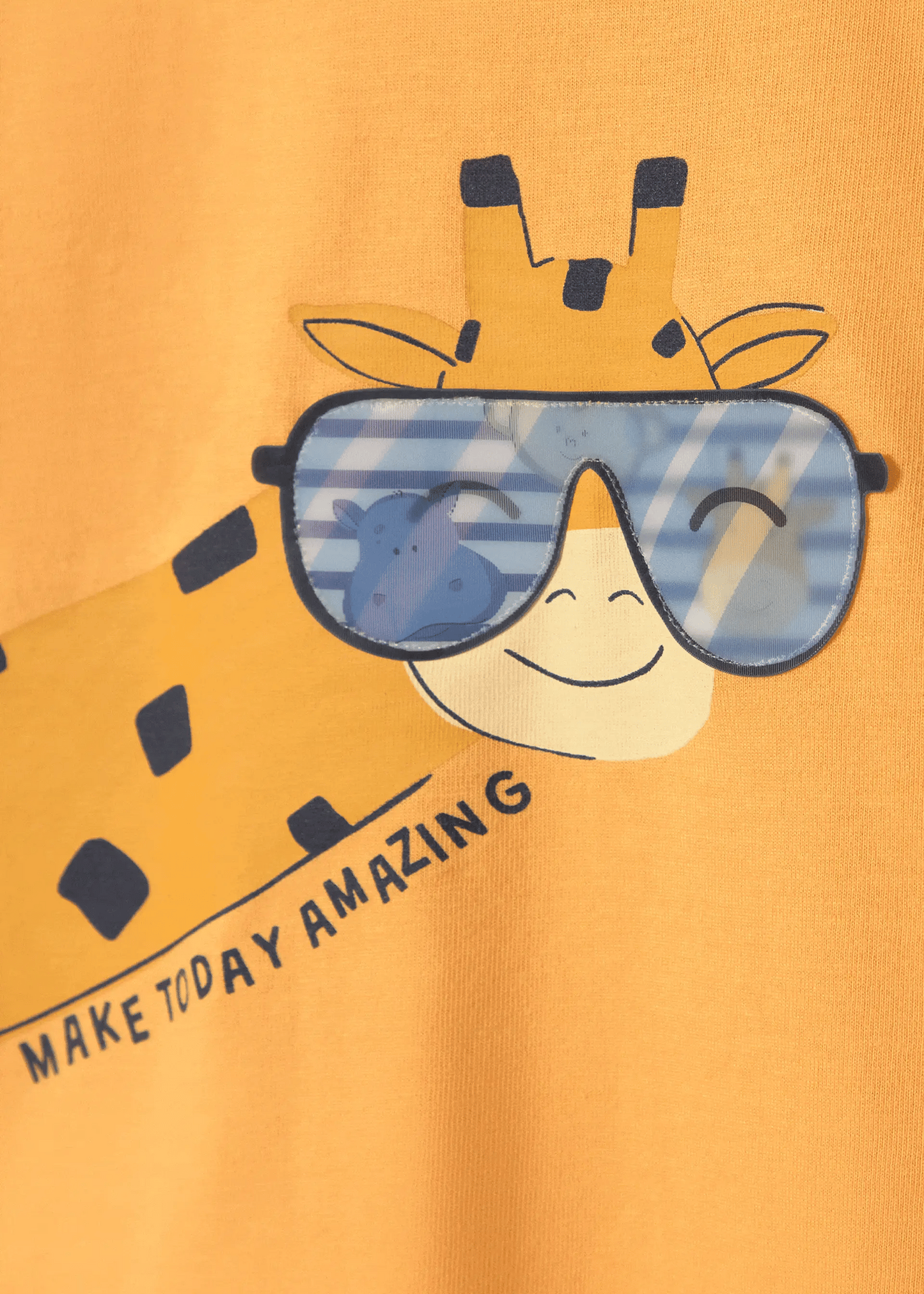 Camiseta interactiva jirafa bebé