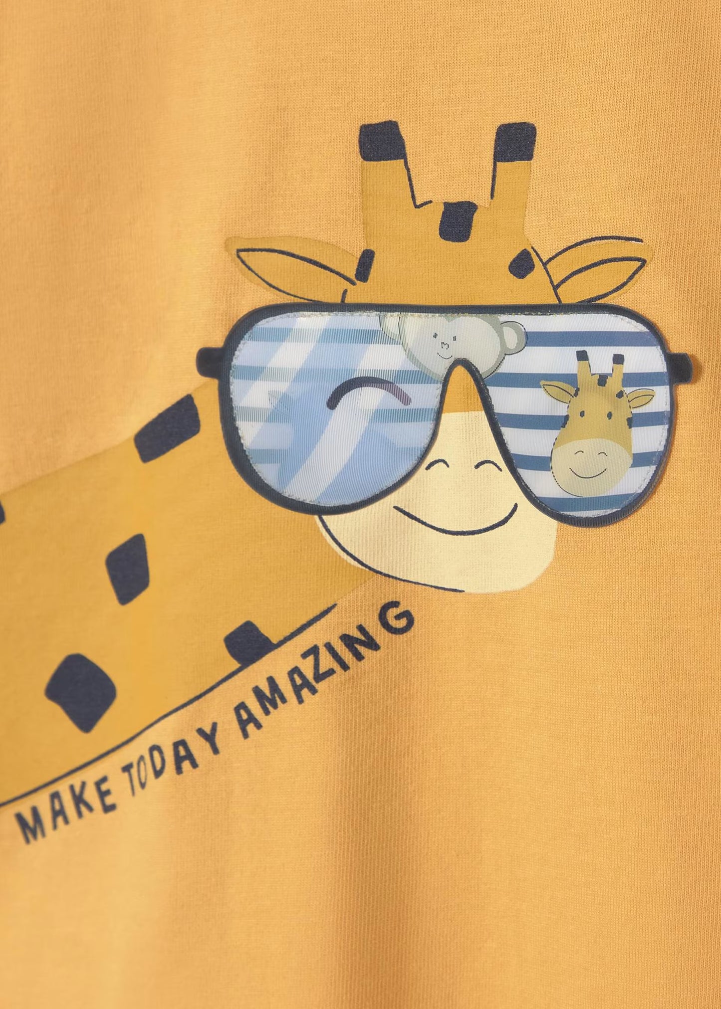 Camiseta interactiva jirafa bebé