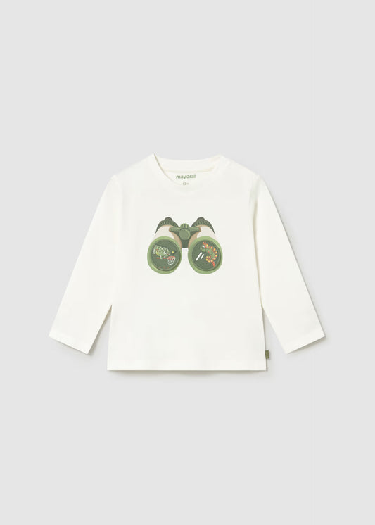 Camiseta interactiva prismáticos bebé