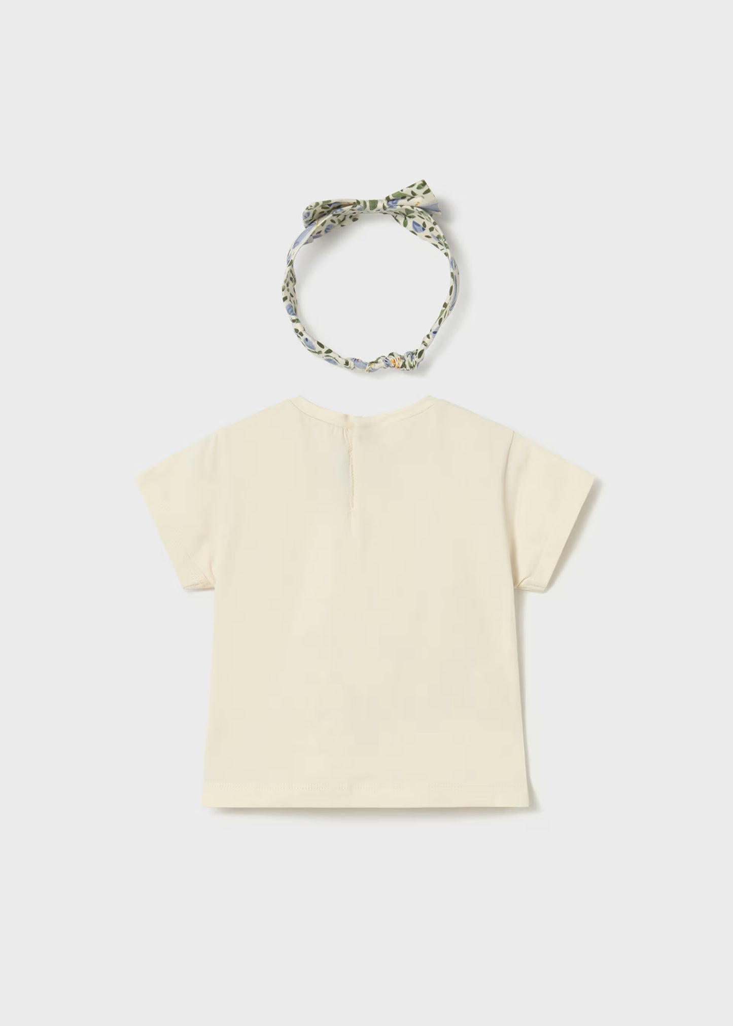 Camiseta con diadema estampada bebé