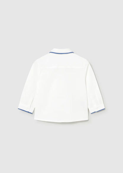 Camisa de manga larga con pajarita bebé