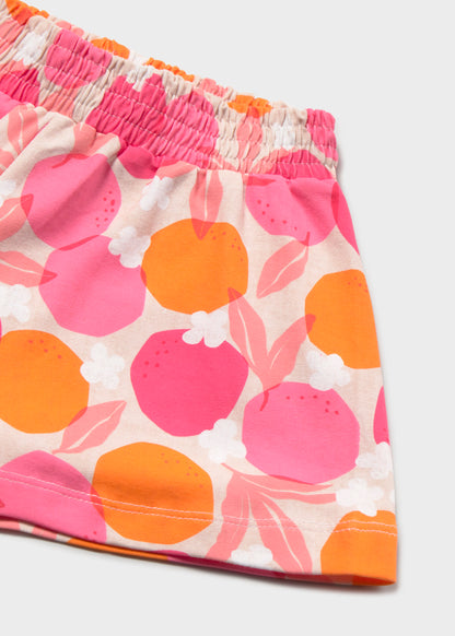 Pantalón corto punto estampado bebé