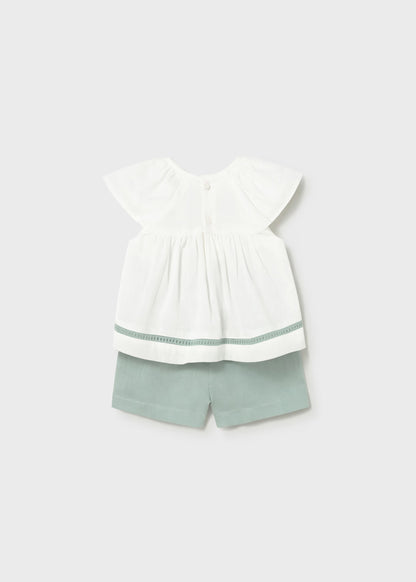 Conjunto pantalón corto y blusa bebé