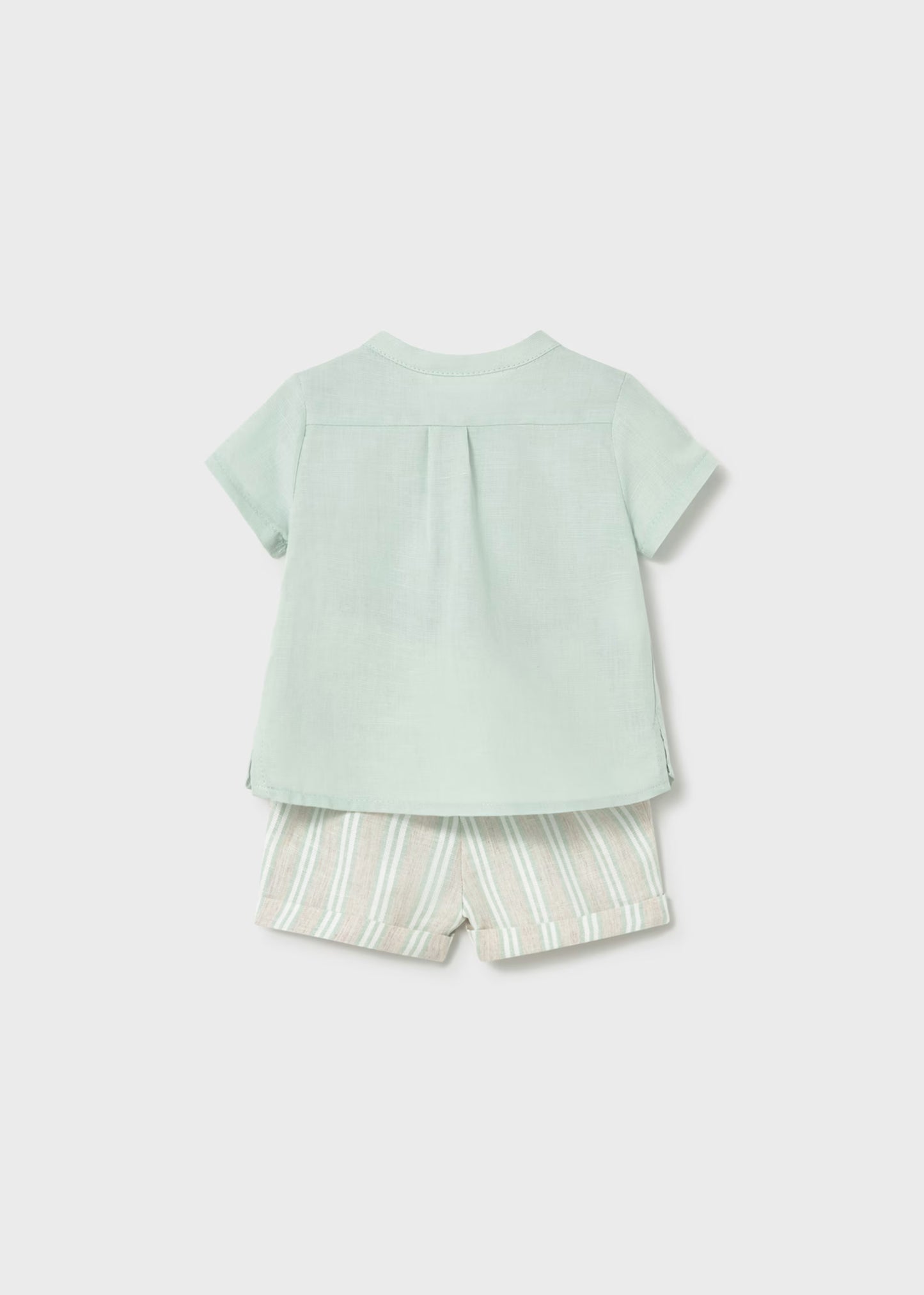 Conjunto pantalón corto y camisa recién nacido