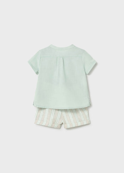 Conjunto pantalón corto y camisa recién nacido