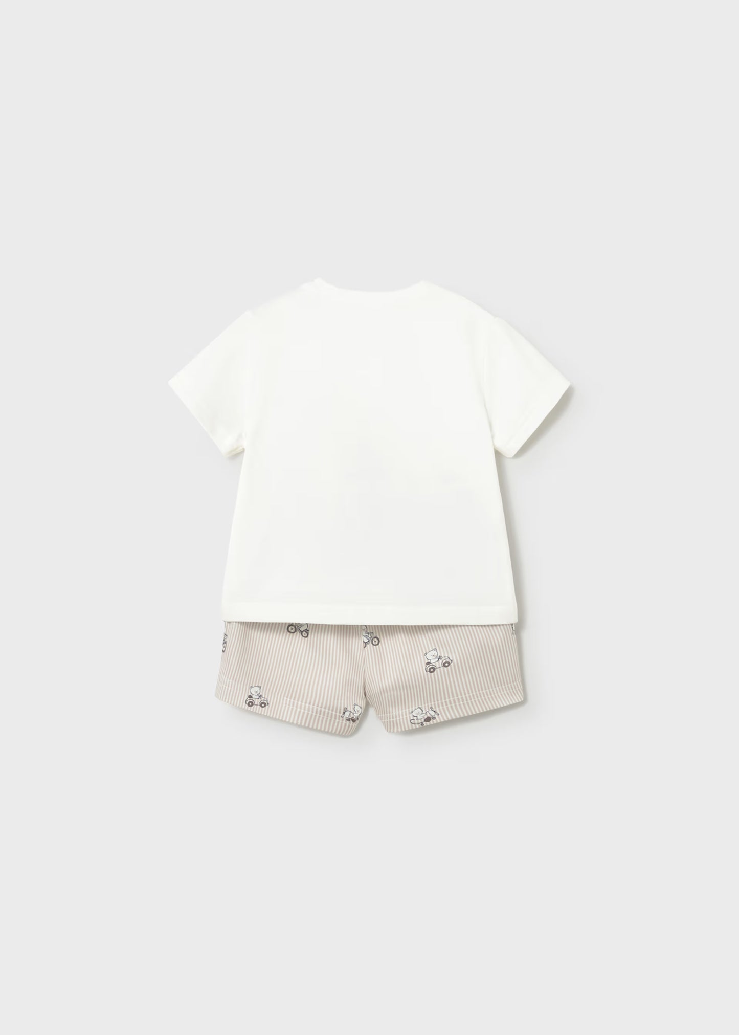 Conjunto pantalón corto y camiseta osito recién nacido
