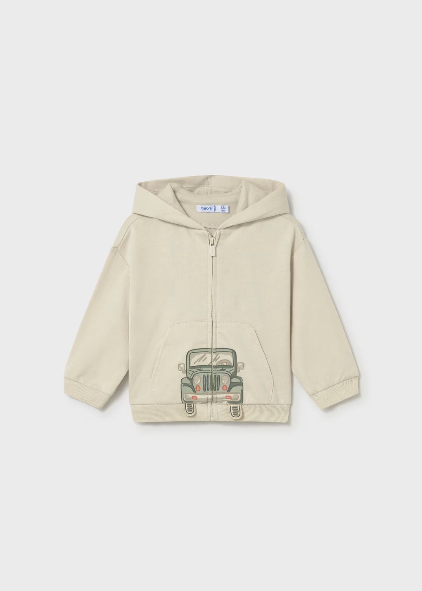 Sudadera cremallera interactiva bebé