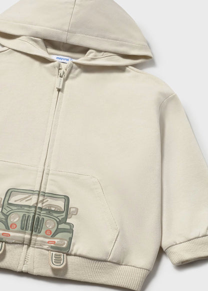 Sudadera cremallera interactiva bebé