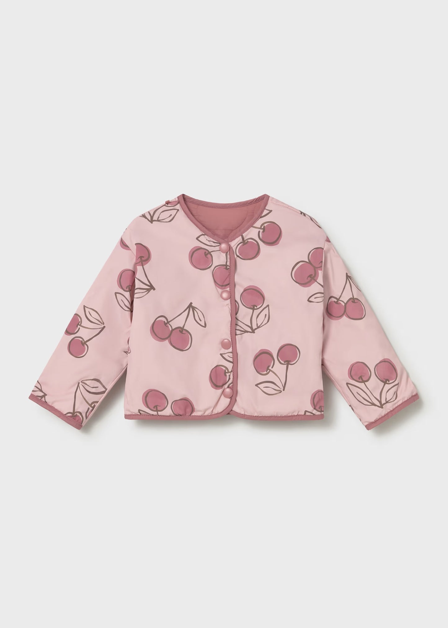 Cortavientos acolchado estampado reversible bebé