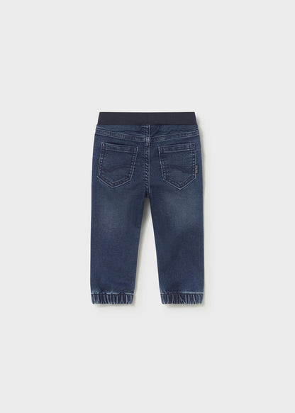 Pantalón vaquero cinturilla elástica bebé