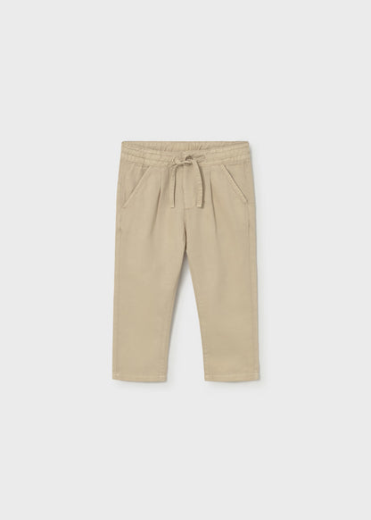 Pantalon relaxed con lino bebé