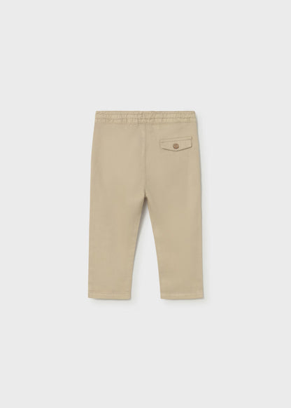 Pantalon relaxed con lino bebé