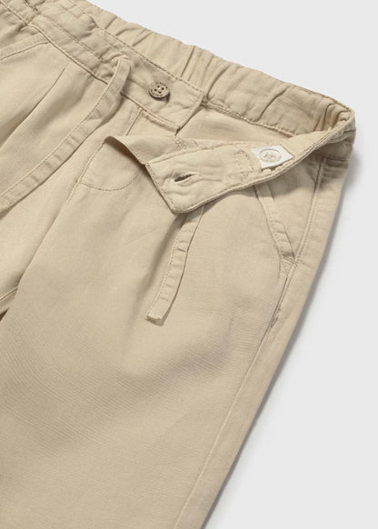 Pantalon relaxed con lino bebé