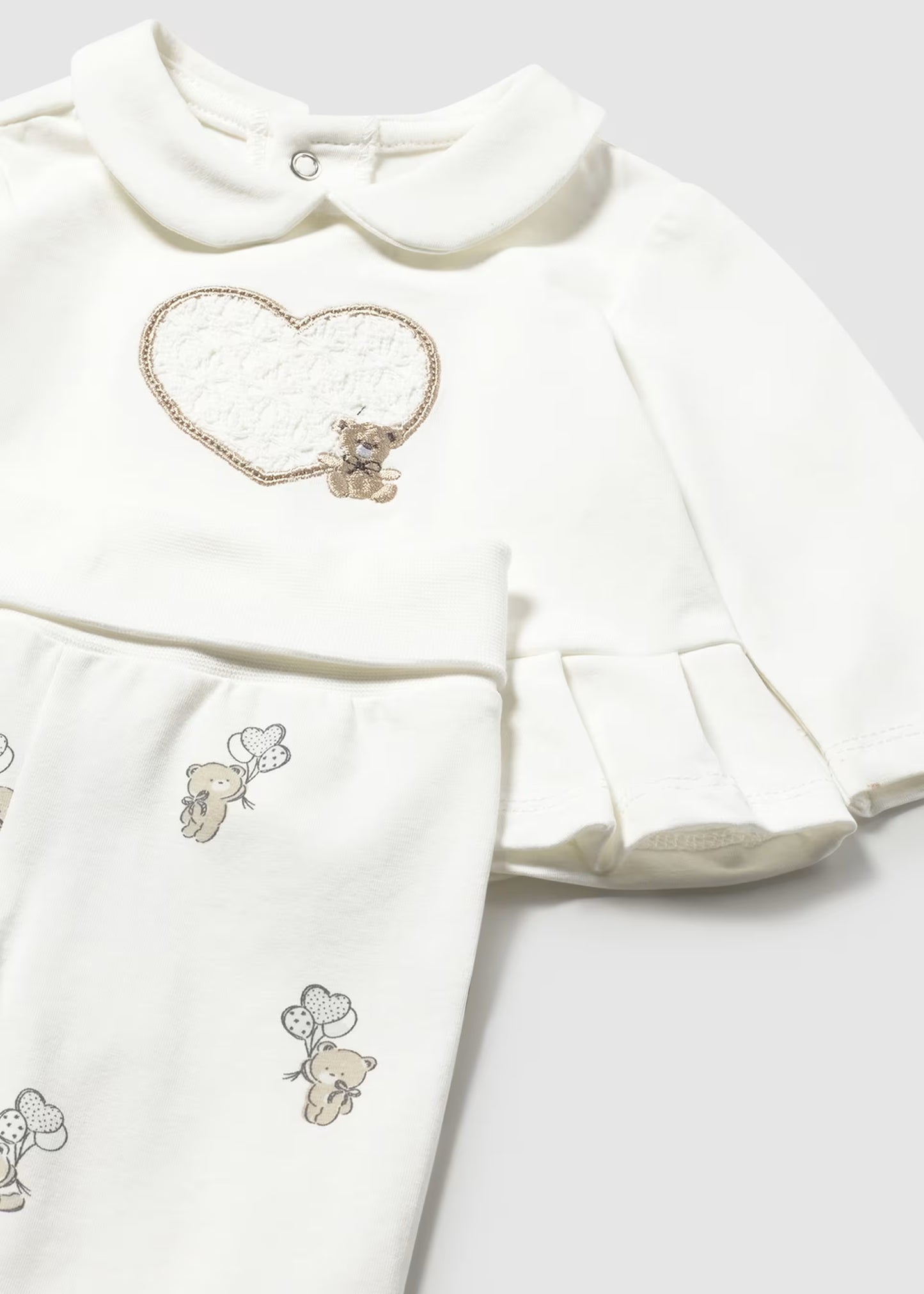 Conjunto polaina y camiseta manga larga recién nacida