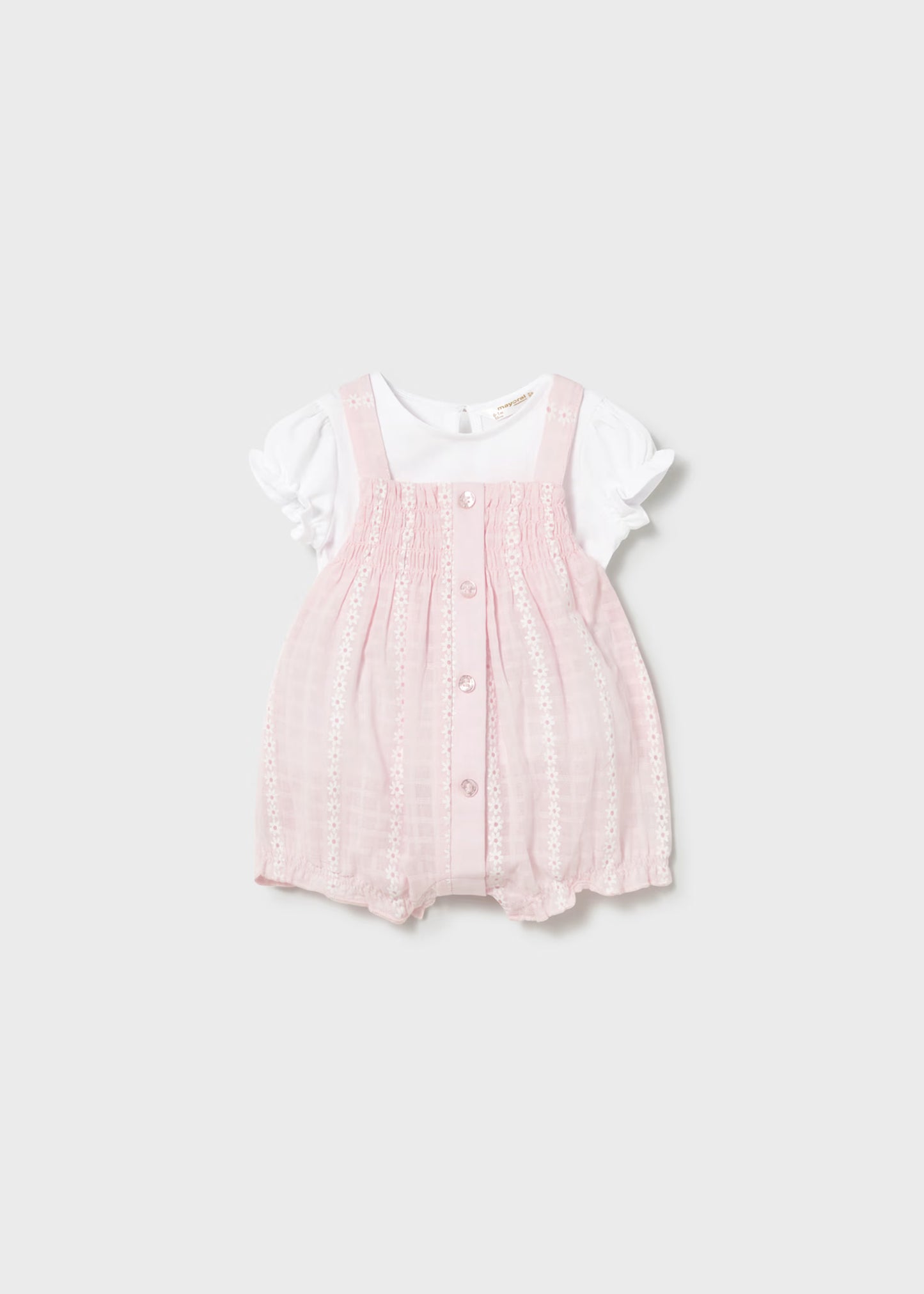 Conjunto peto y camiseta recién nacida
