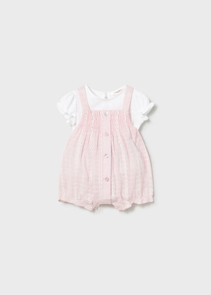 Conjunto peto y camiseta recién nacida