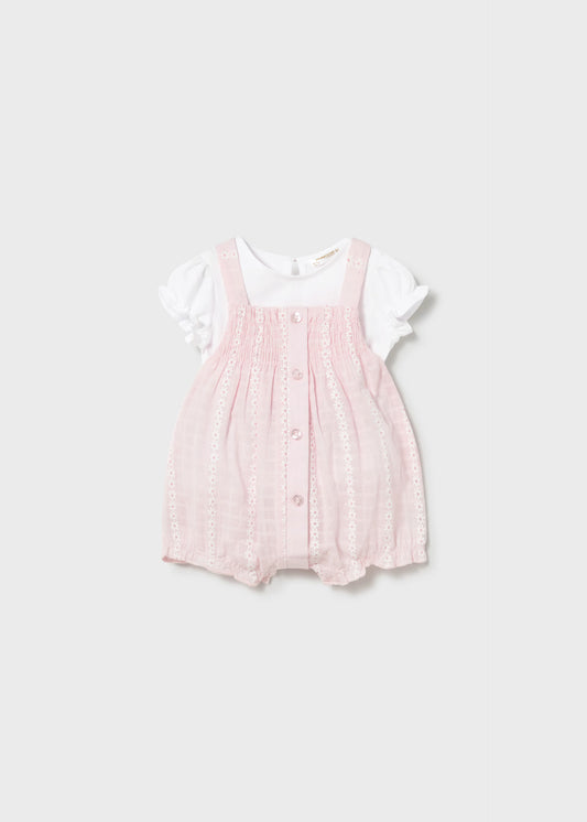 Conjunto peto y camiseta recién nacida