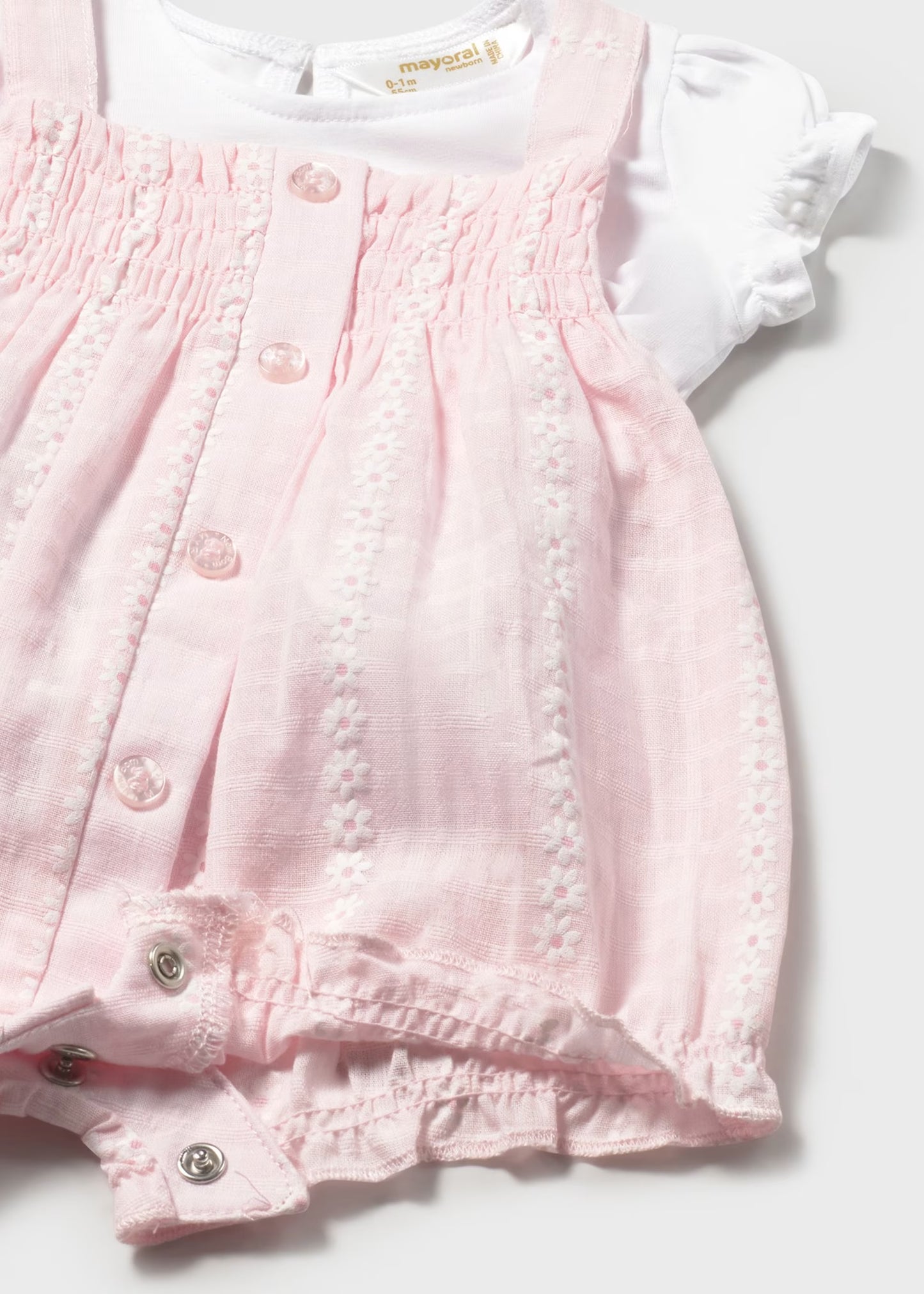 Conjunto peto y camiseta recién nacida