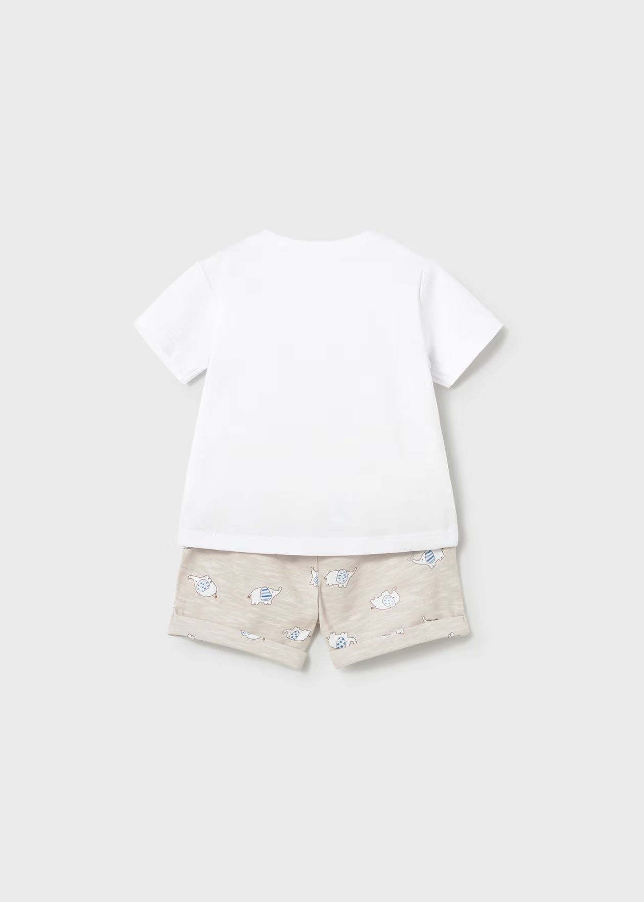 Conjunto 4 piezas pantalón corto recién nacido