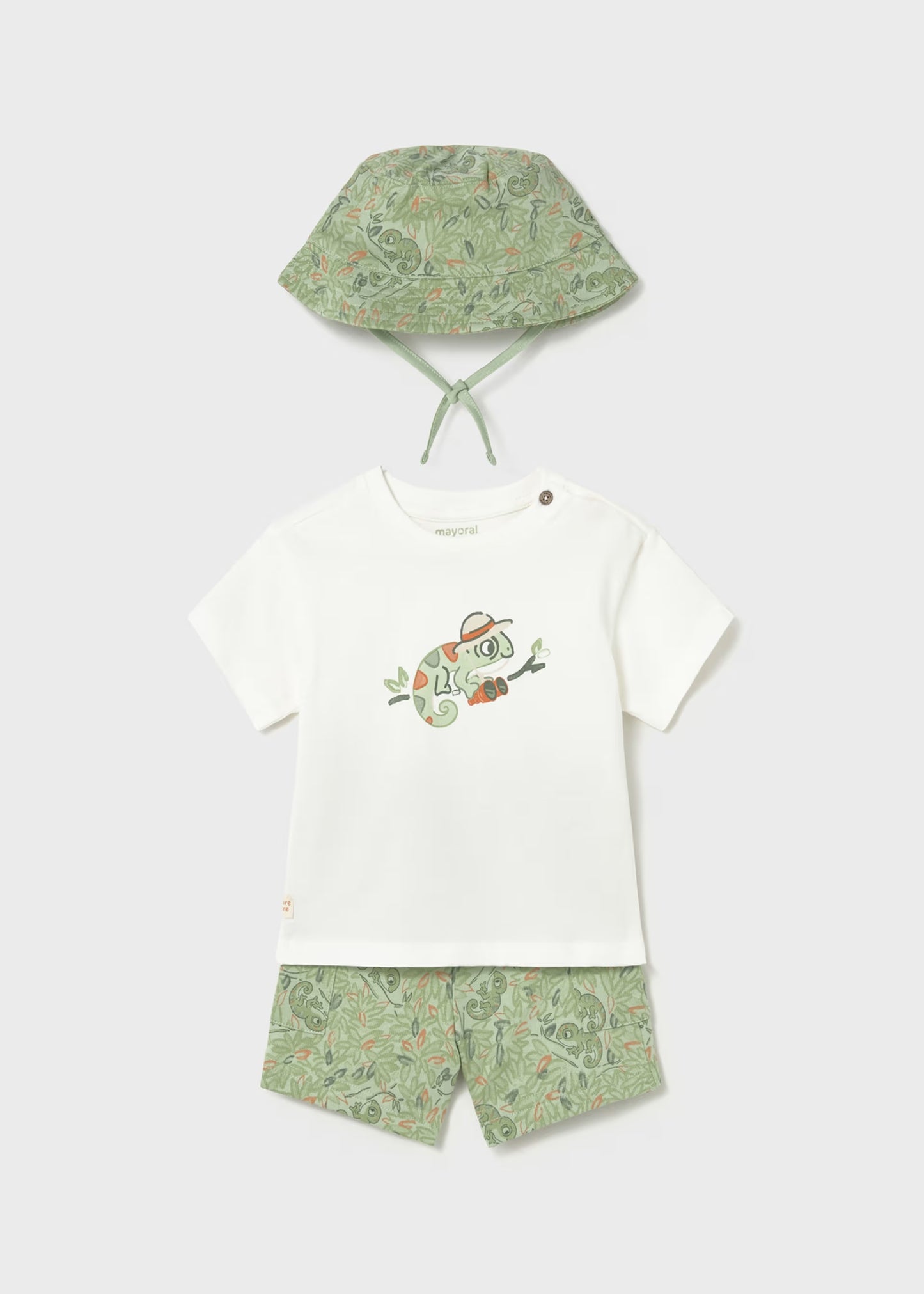 Conjunto punto 3 piezas con gorro bebé