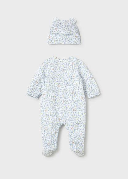 Pijama largo con gorro recién nacida