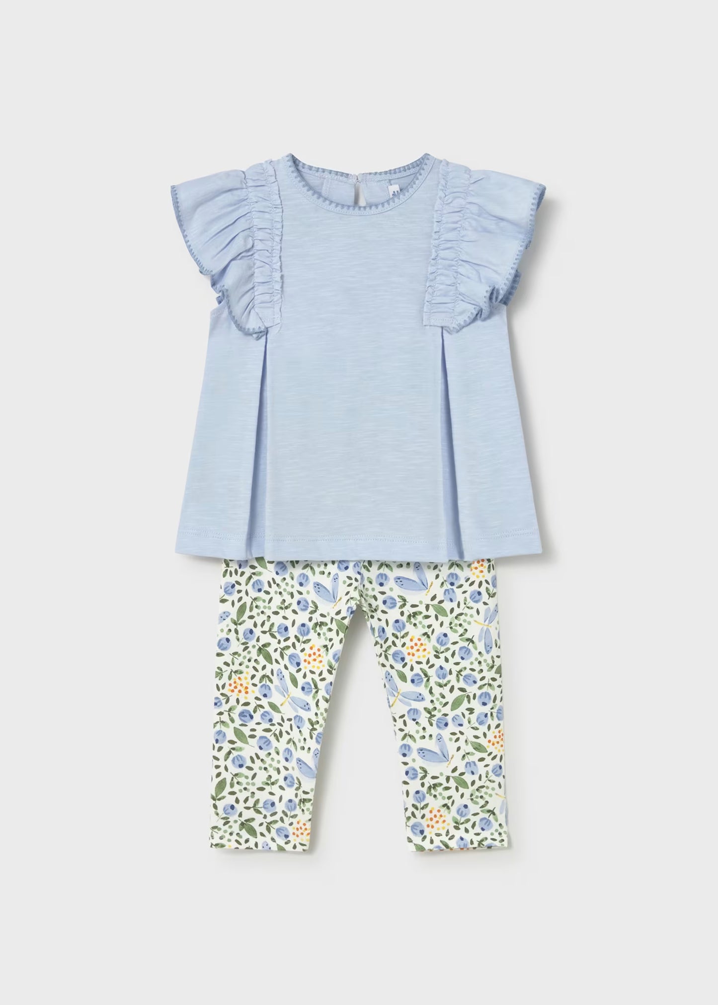 Conjunto legging estampado y camiseta bebé