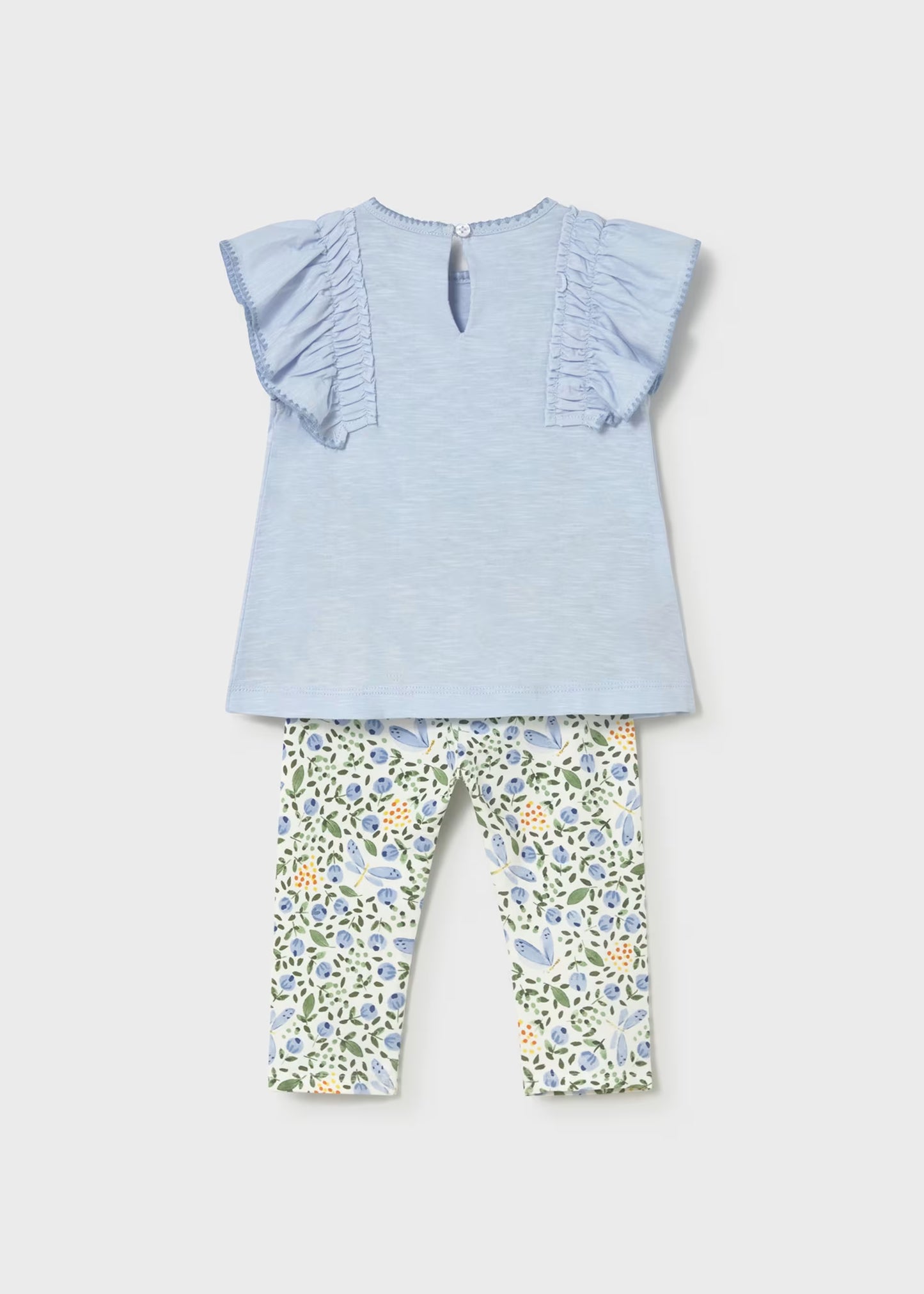 Conjunto legging estampado y camiseta bebé