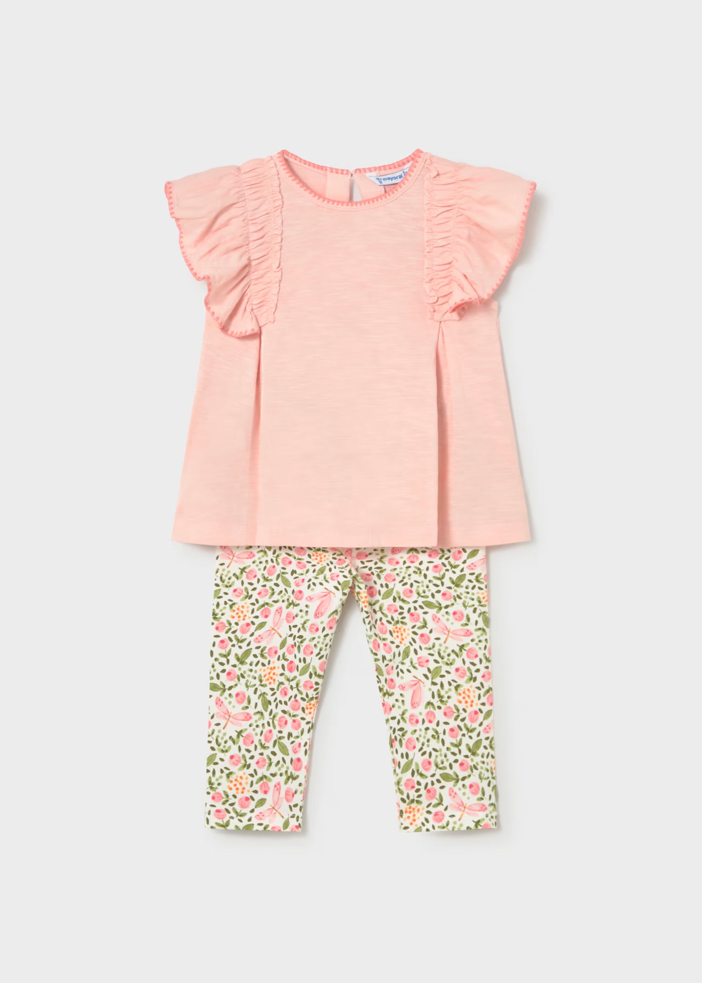 Conjunto legging estampado y camiseta bebé