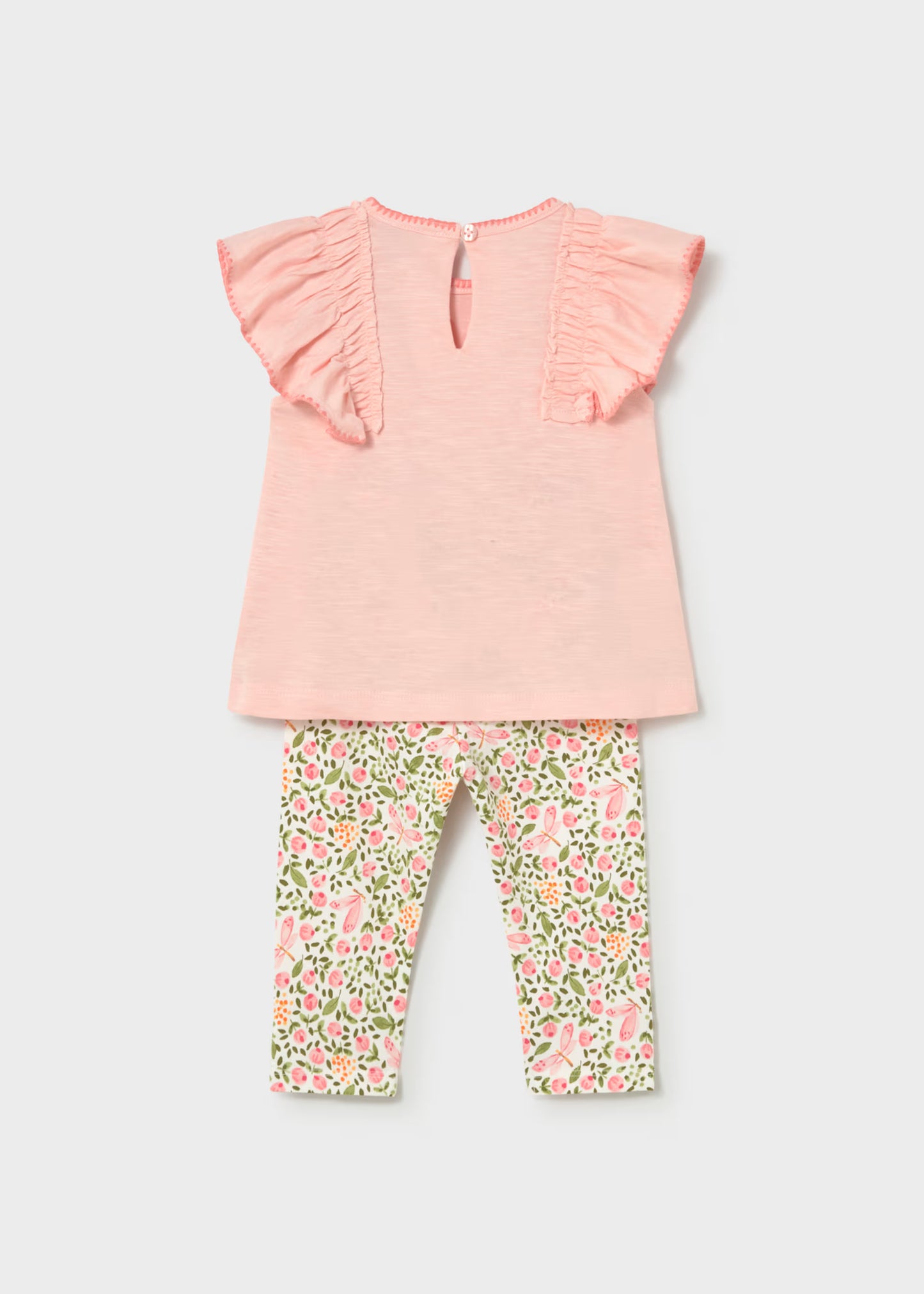 Conjunto legging estampado y camiseta bebé