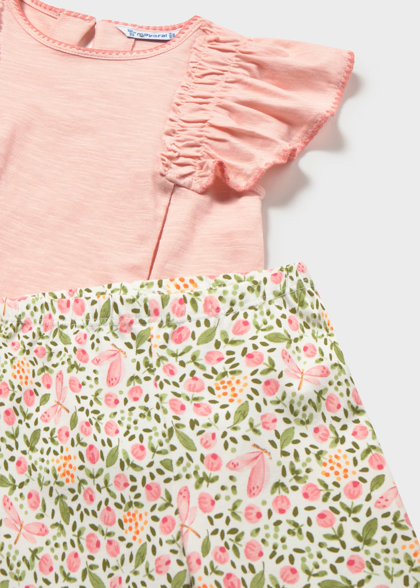 Conjunto legging estampado y camiseta bebé