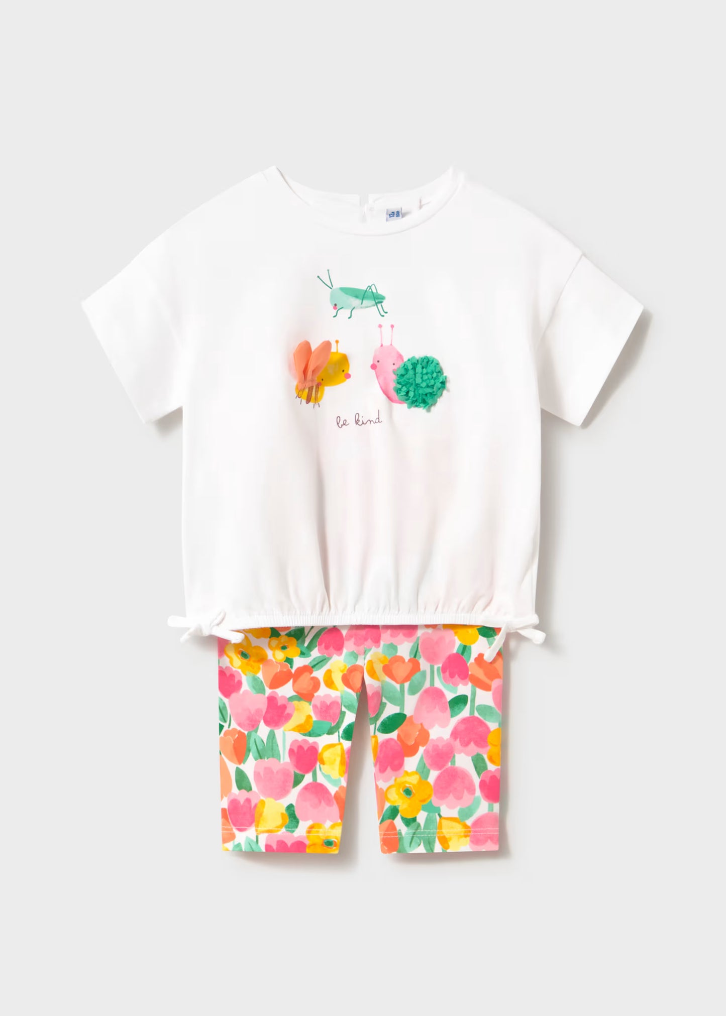 Conjunto legging estampado y camiseta bebé