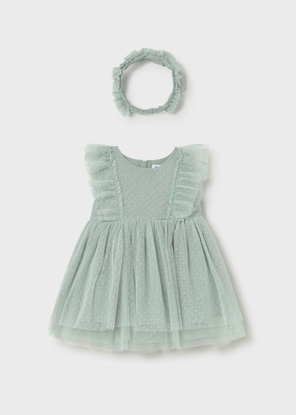 Vestido tul con diadema bebé