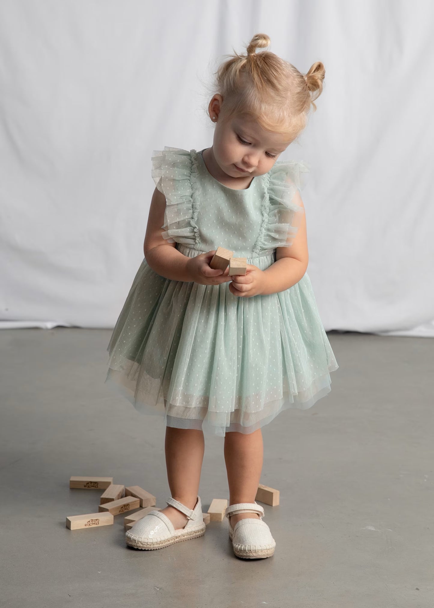 Vestido tul con diadema bebé