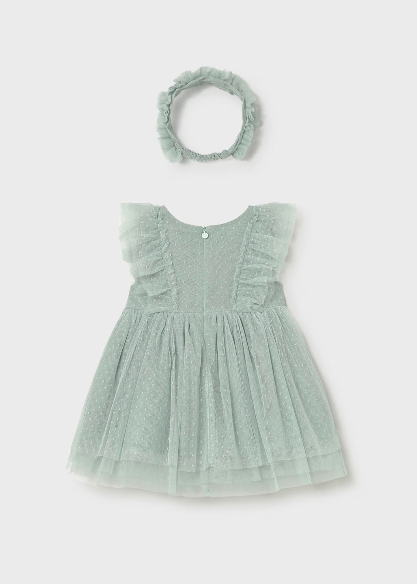 Vestido tul con diadema bebé