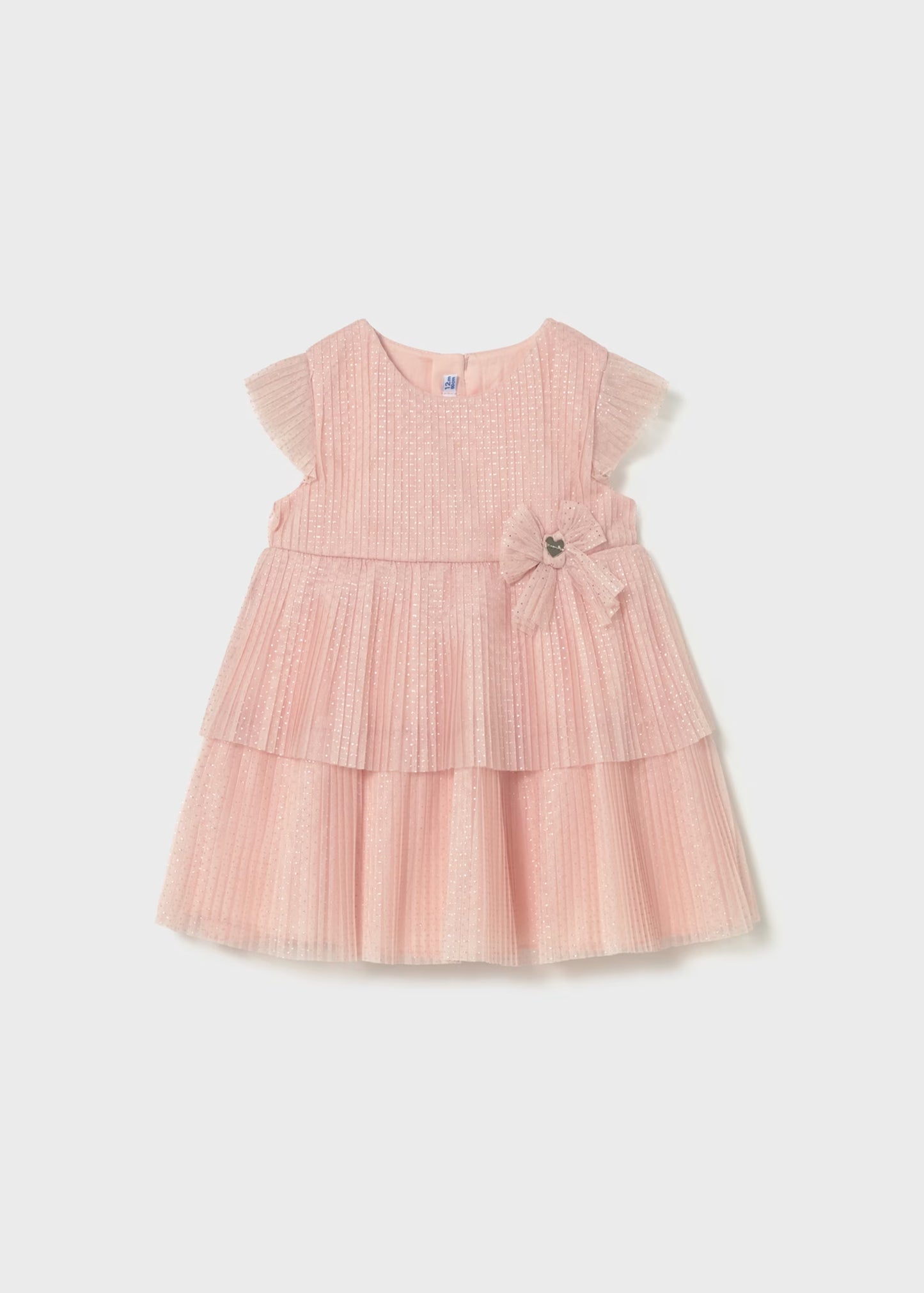 Vestido tul plisado bebé