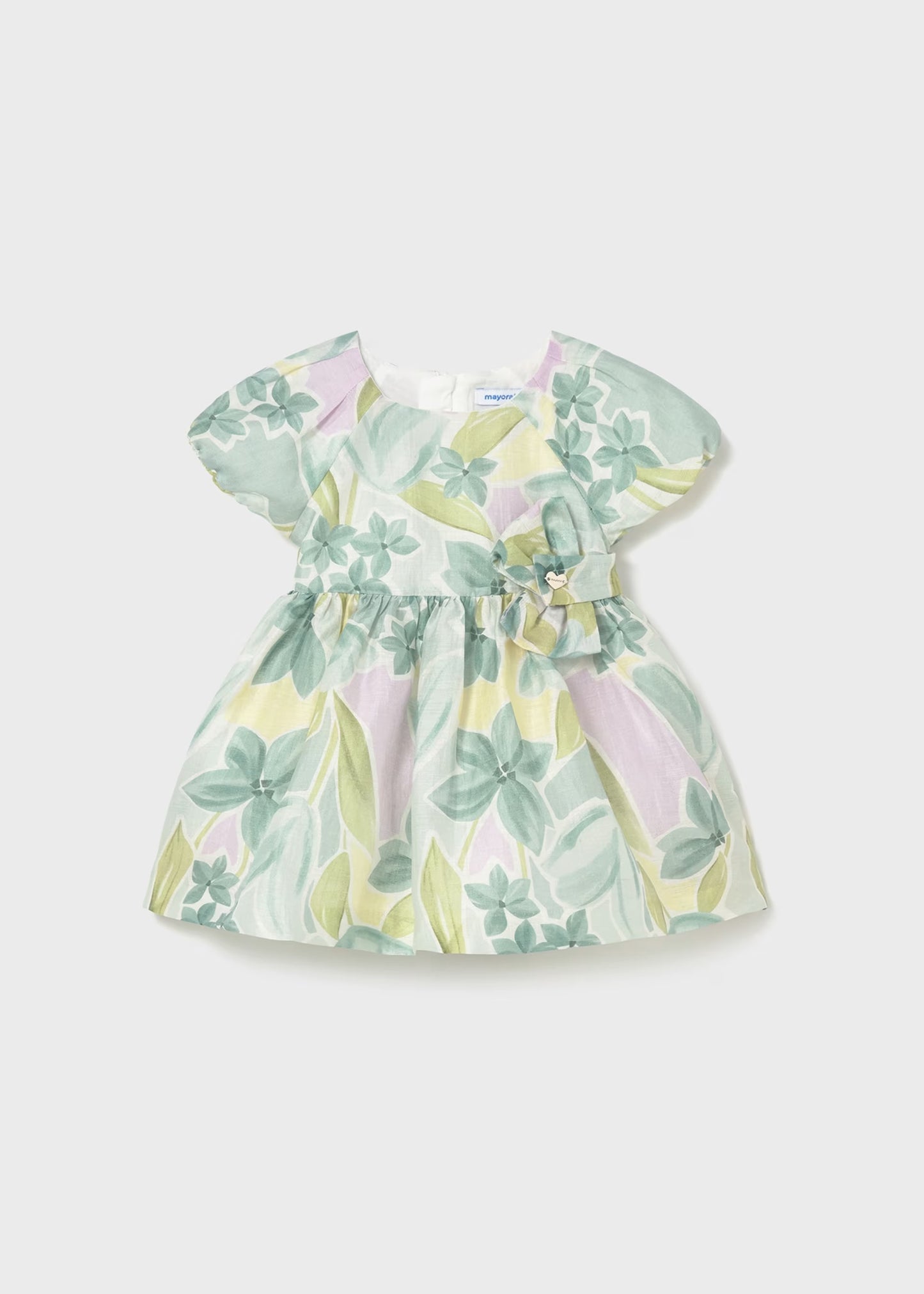 Vestido de ceremonia estampado flores bebé