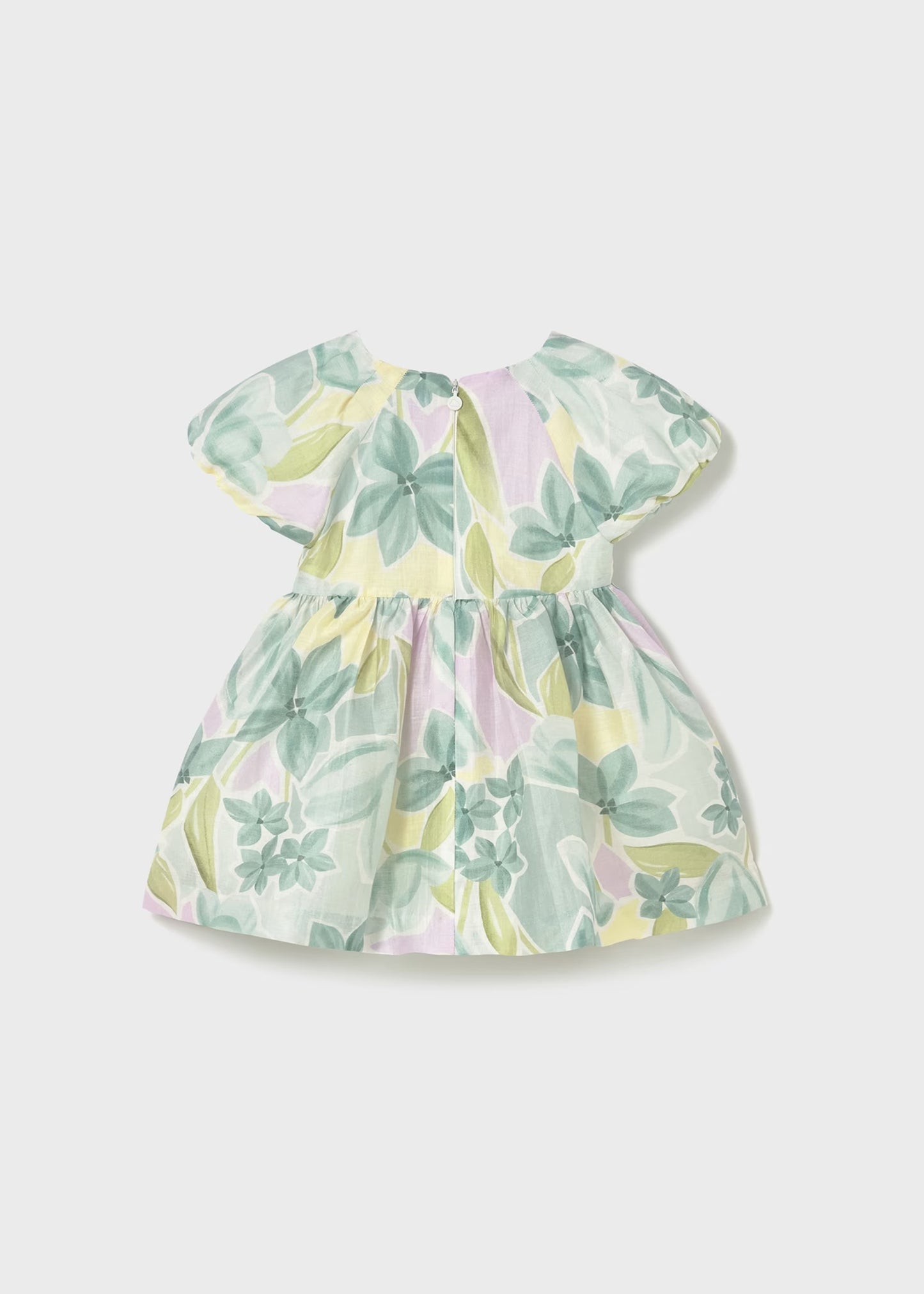 Vestido de ceremonia estampado flores bebé