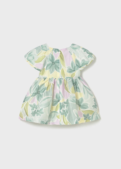 Vestido de ceremonia estampado flores bebé