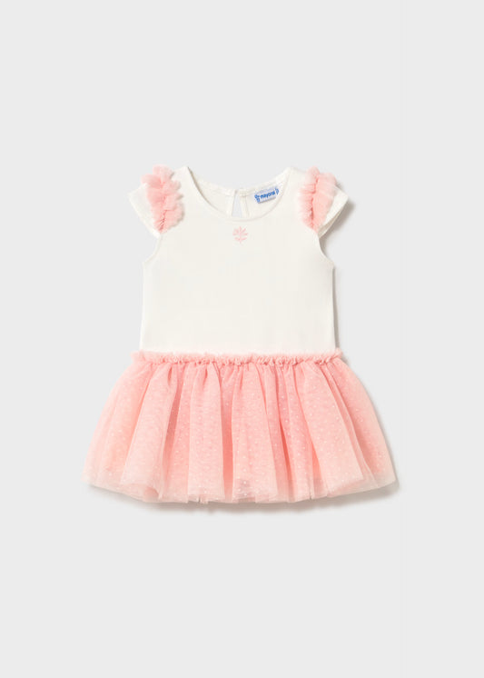 Vestido combinado con tutú bebé