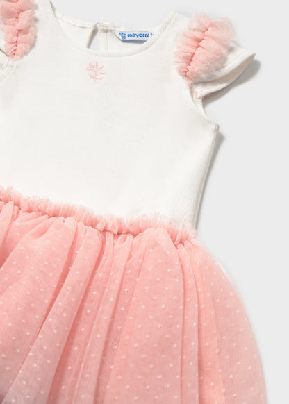 Vestido combinado con tutú bebé