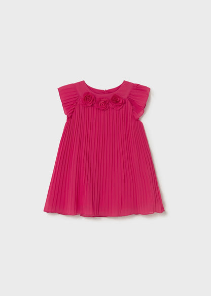 Vestido plisado con flores bebé