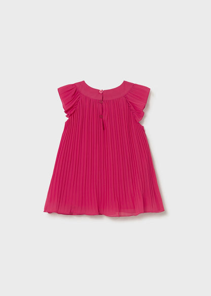Vestido plisado con flores bebé