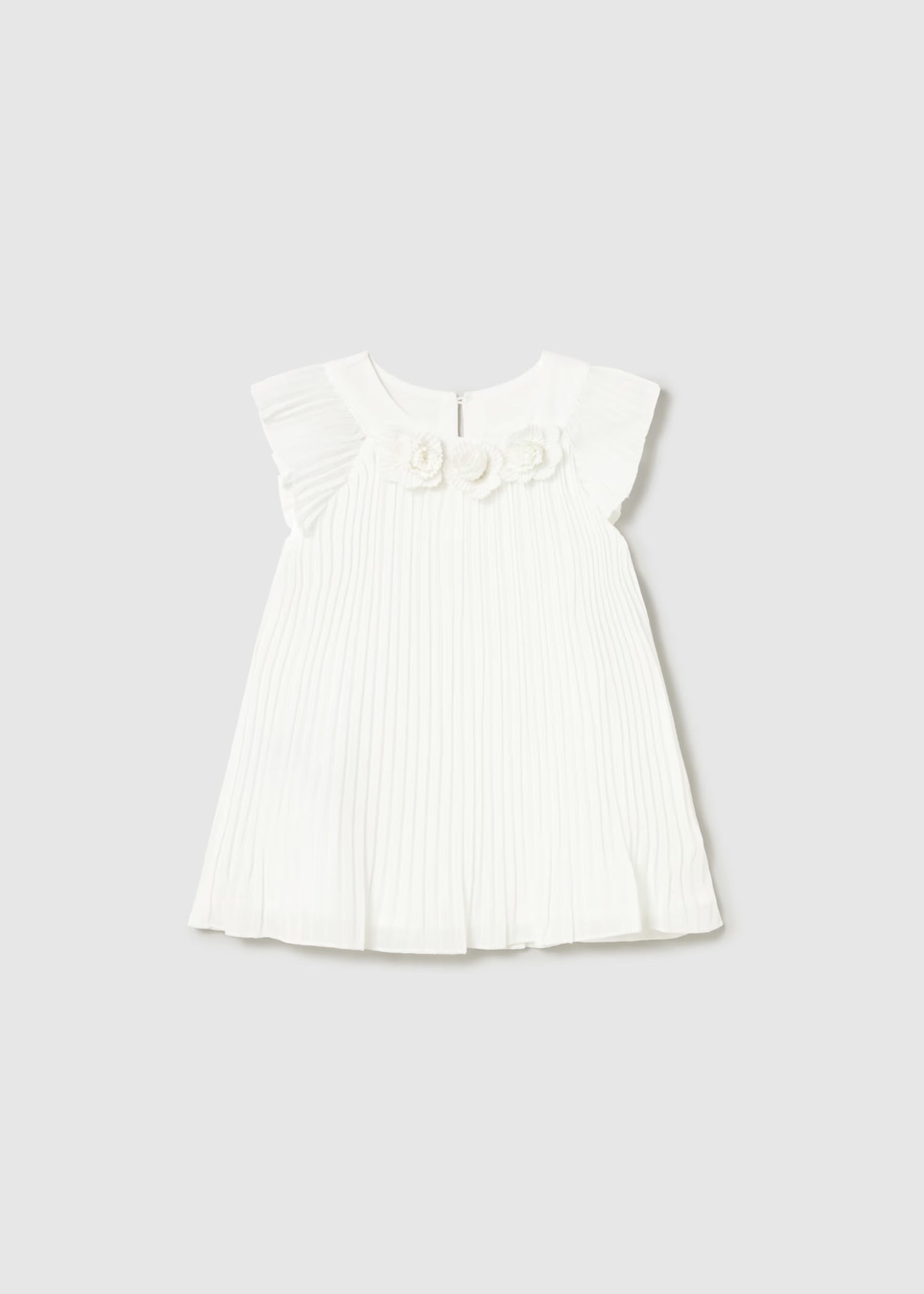 Vestido plisado con flores bebé