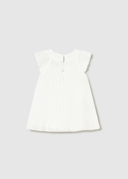 Vestido plisado con flores bebé