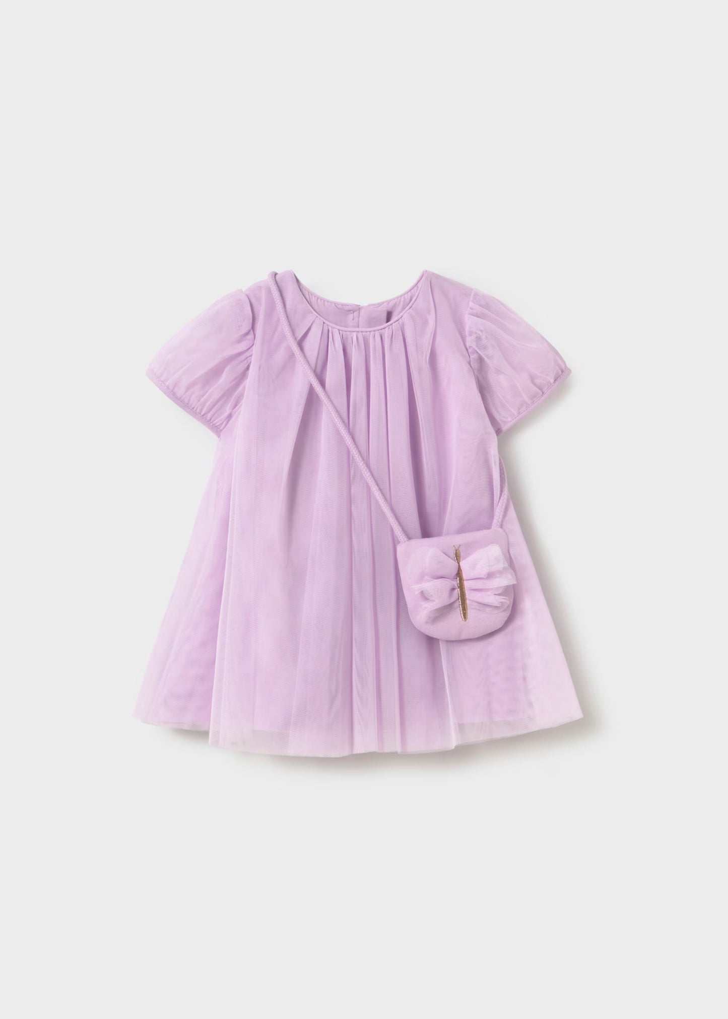 Vestido tul con bolso bebé
