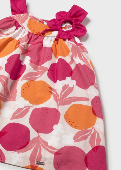 Vestido estampado flor bebé