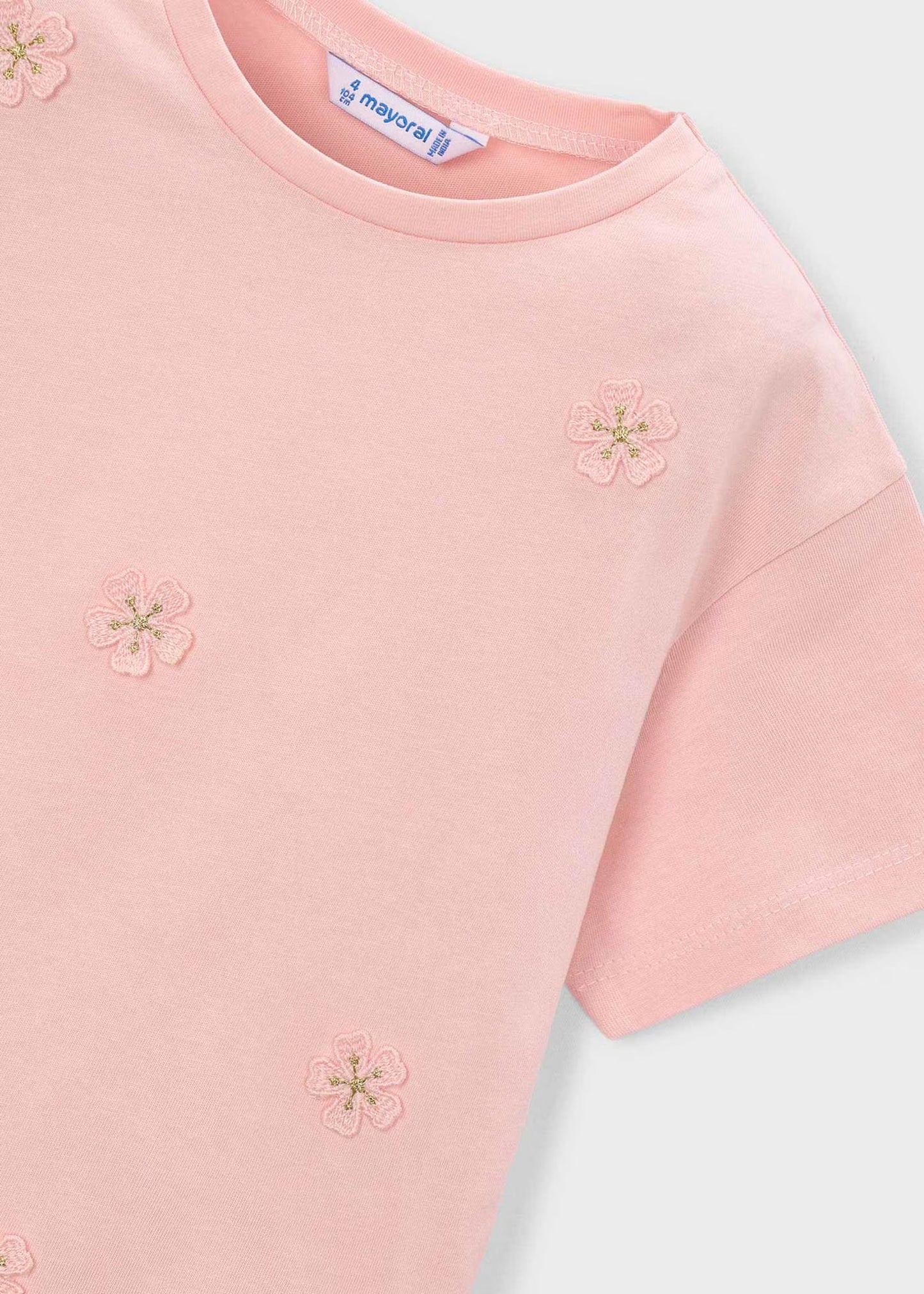 Camiseta aplique niña