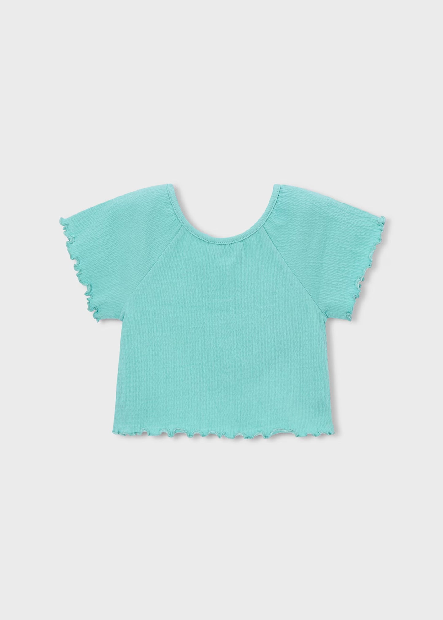Camiseta con volantes niña