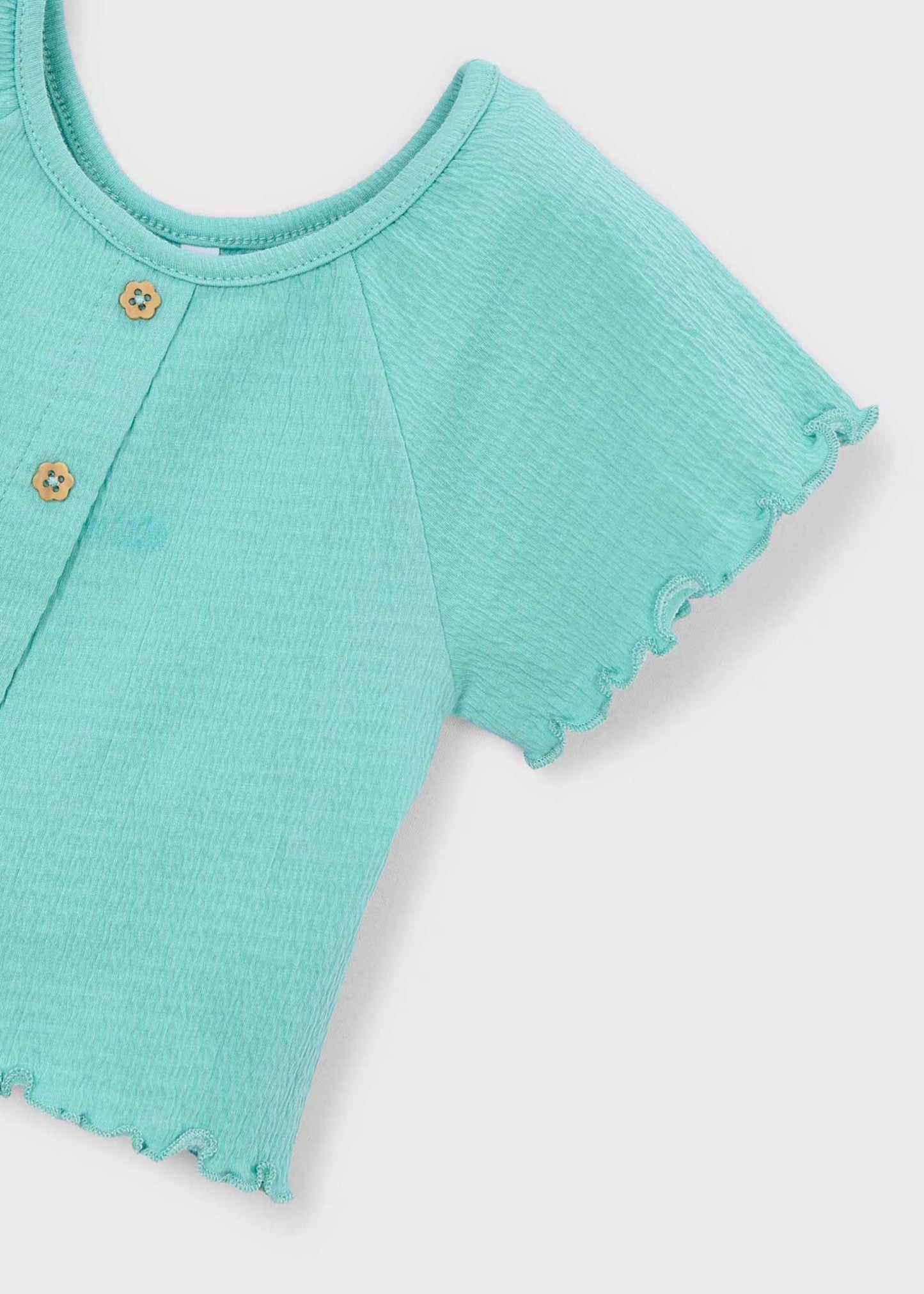 Camiseta con volantes niña